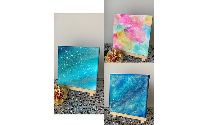 イベント出店 いぬ子のアルコールインク教室