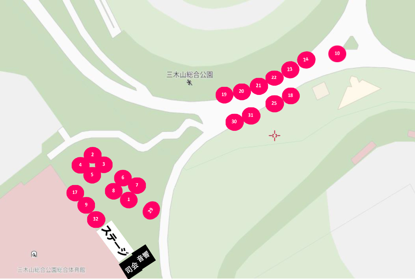 きららマルシェin三木山総合公園2026春 レイアウト図 5月6日